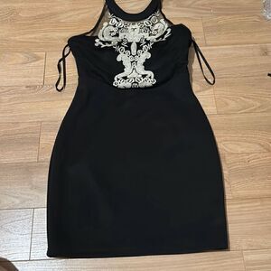 Wow couture black mini dress size small